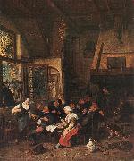 DUSART, Cornelis Tavern Scene sdf oil painting artist